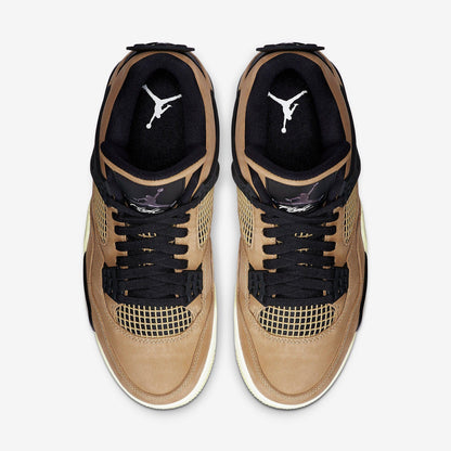 Air Jordan 4 Retro 'Mushroom' (2019) (Womens) [AQ9129-200] Athletic Basketball Sports Sneakers in Mushroom / Multi-Color - Black for Unisex Adult Female Ladies Girls WMNS - AVBL MRKT (5)