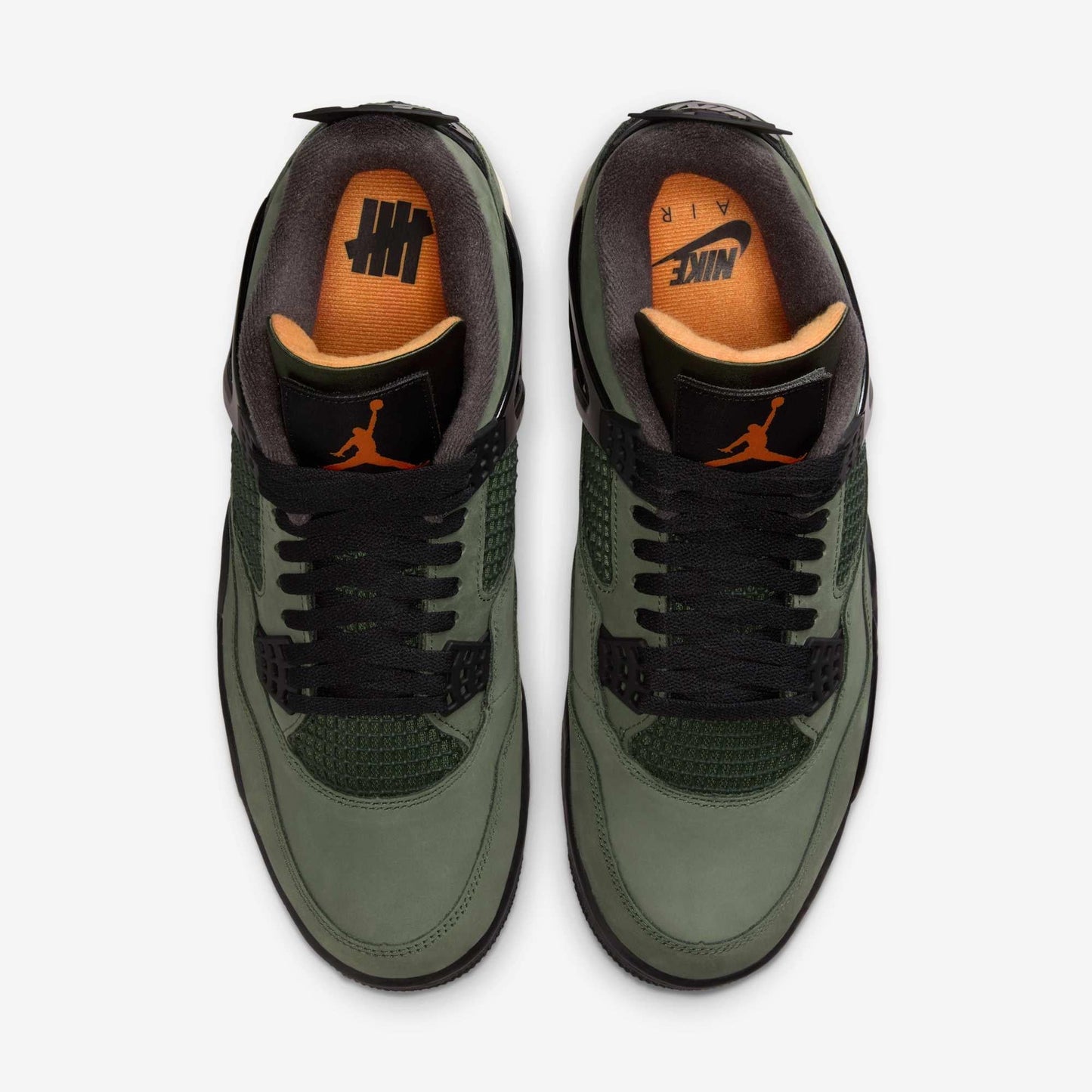 Air Jordan 4 Retro OG SP x UNDFTD / Undefeated 'Deep Green' (2025) [IB1519-200] Athletic Basketball Sports Sneakers in Deep Green / Clementine - Black for Unisex Adult Mens - AVBL MRKT (5)
