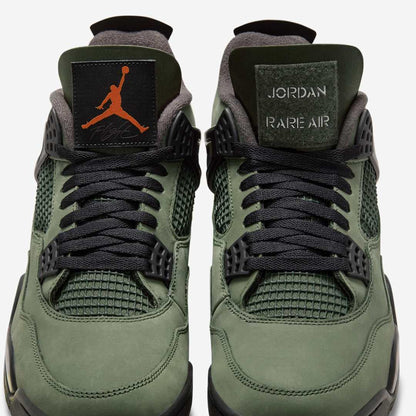 Air Jordan 4 Retro OG SP x UNDFTD / Undefeated 'Deep Green' (2025) [IB1519-200] Athletic Basketball Sports Sneakers in Deep Green / Clementine - Black for Unisex Adult Mens - AVBL MRKT (6)