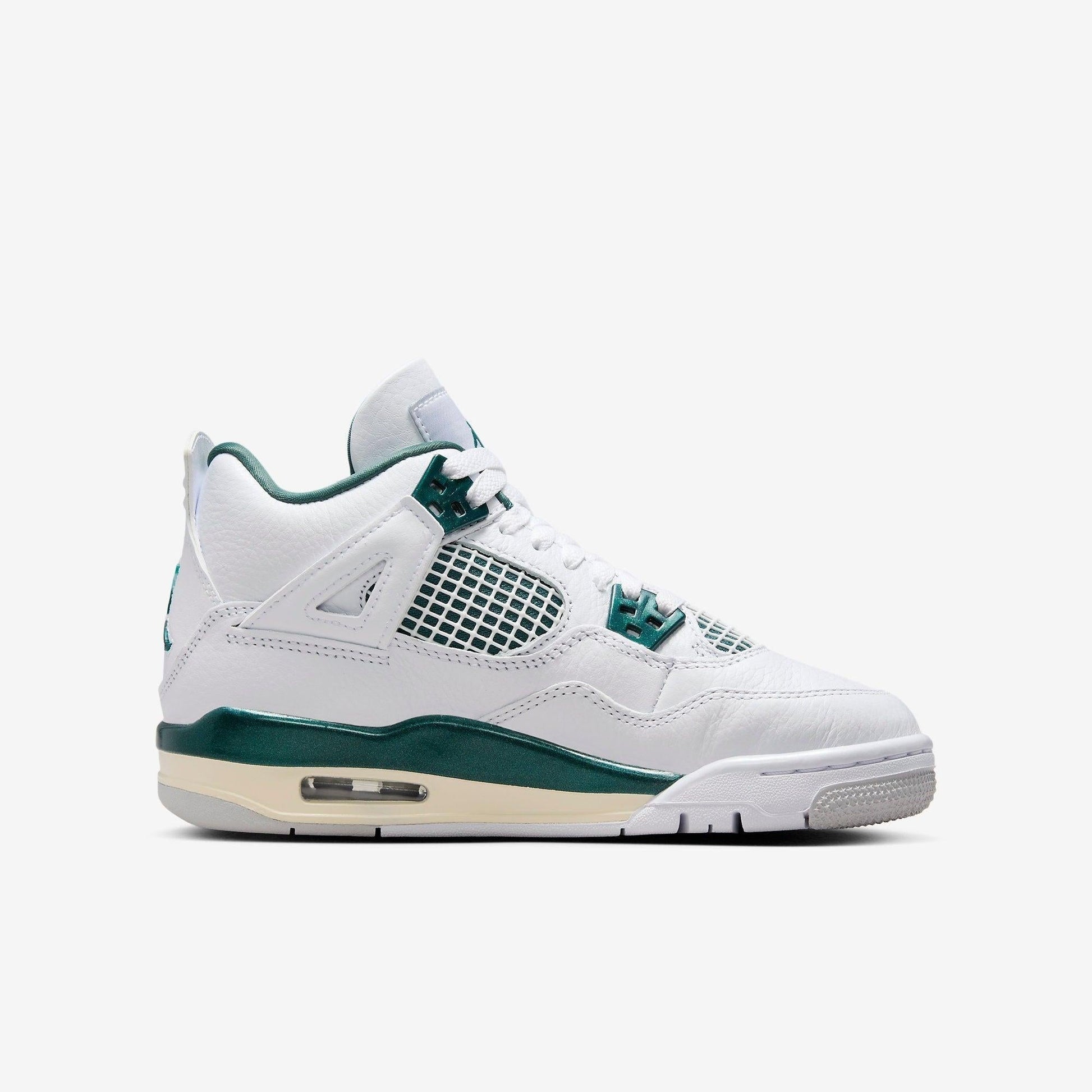 Air Jordan 4 Retro 'Oxidized Green' (2024) (GS) [FQ8213-103] Athletic Basketball Sports Sneakers in White / Oxidized Green - White for Unisex Youth Kids Junior Boys Girls - AVBL MRKT (4)