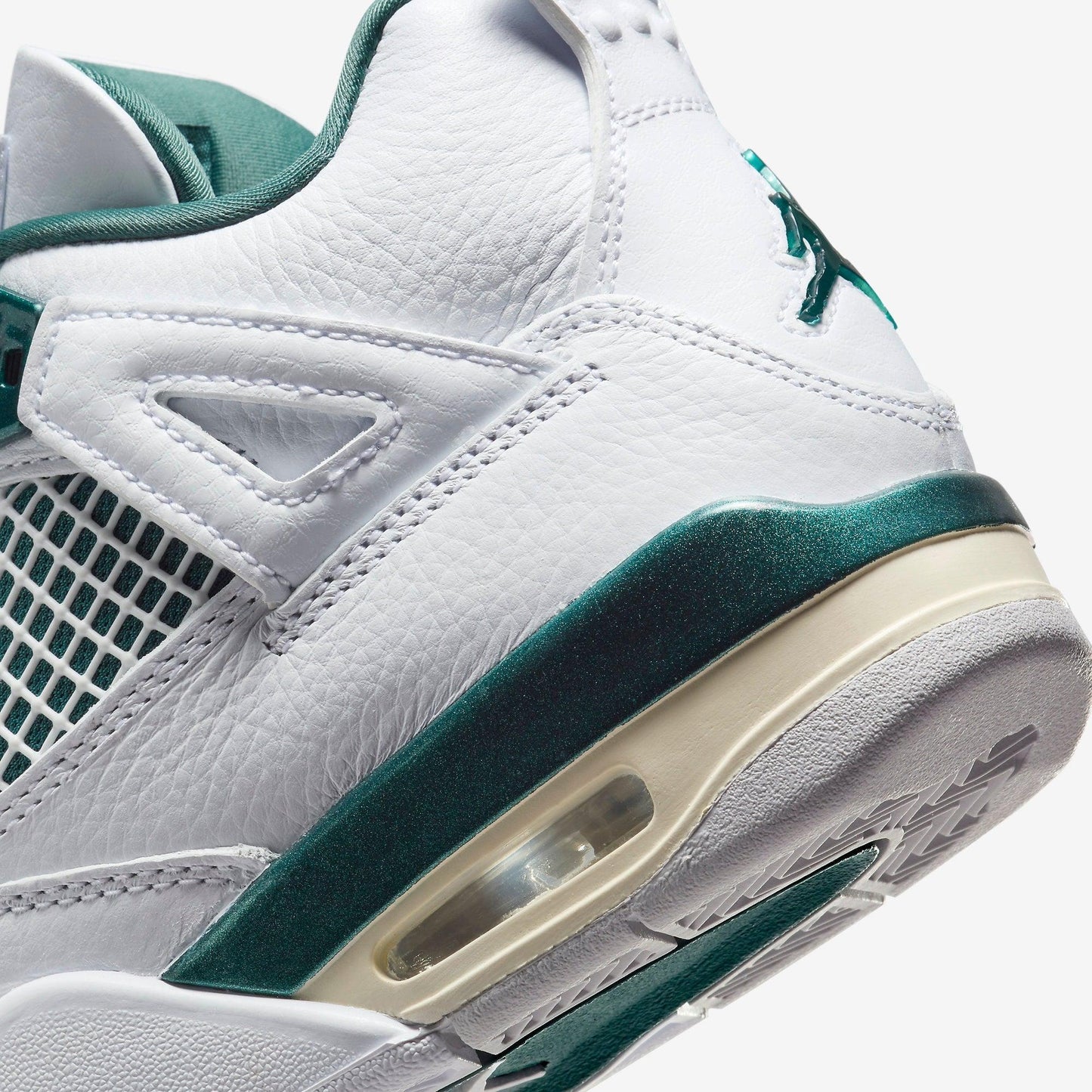 Air Jordan 4 Retro 'Oxidized Green' (2024) (GS) [FQ8213-103] Athletic Basketball Sports Sneakers in White / Oxidized Green - White for Unisex Youth Kids Junior Boys Girls - AVBL MRKT (8)
