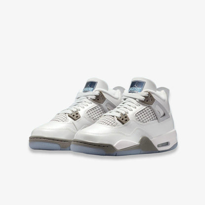 Air Jordan 4 Retro 'Photon Dust' (2025) (GS) [HV4401-014] Athletic Basketball Sports Sneakers in Photon Dust / Flat Pewter - White - Blue Chill for Unisex Youth Kids Junior Boys Girls - AVBL MRKT (1)