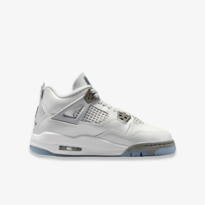 Air Jordan 4 Retro 'Photon Dust' (2025) (GS) [HV4401-014] Athletic Basketball Sports Sneakers in Photon Dust / Flat Pewter - White - Blue Chill for Unisex Youth Kids Junior Boys Girls - AVBL MRKT (4)
