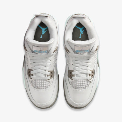 Air Jordan 4 Retro 'Photon Dust' (2025) (GS) [HV4401-014] Athletic Basketball Sports Sneakers in Photon Dust / Flat Pewter - White - Blue Chill for Unisex Youth Kids Junior Boys Girls - AVBL MRKT (5)