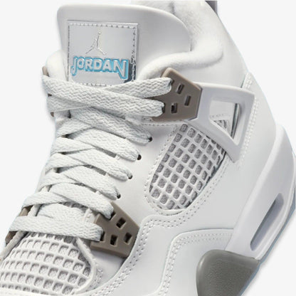 Air Jordan 4 Retro 'Photon Dust' (2025) (GS) [HV4401-014] Athletic Basketball Sports Sneakers in Photon Dust / Flat Pewter - White - Blue Chill for Unisex Youth Kids Junior Boys Girls - AVBL MRKT (7)