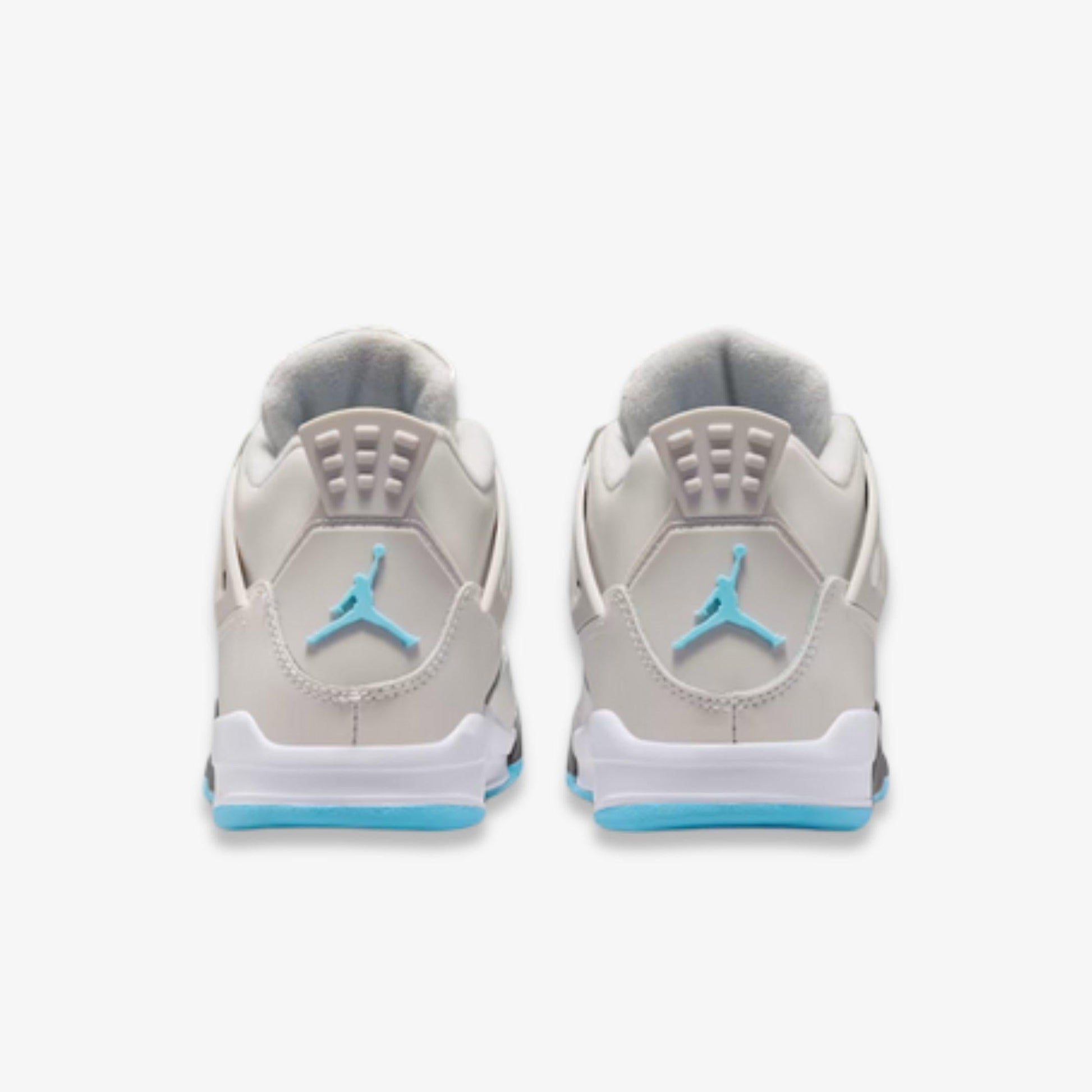 Air Jordan 4 Retro 'Photon Dust' (2025) (PS) [HV4682-014] Athletic Basketball Sports Sneakers in Photon Dust / Flat Pewter - White - Blue Chill for Unisex Little Kids Pre-School Boys Girls - AVBL MRKT (6)
