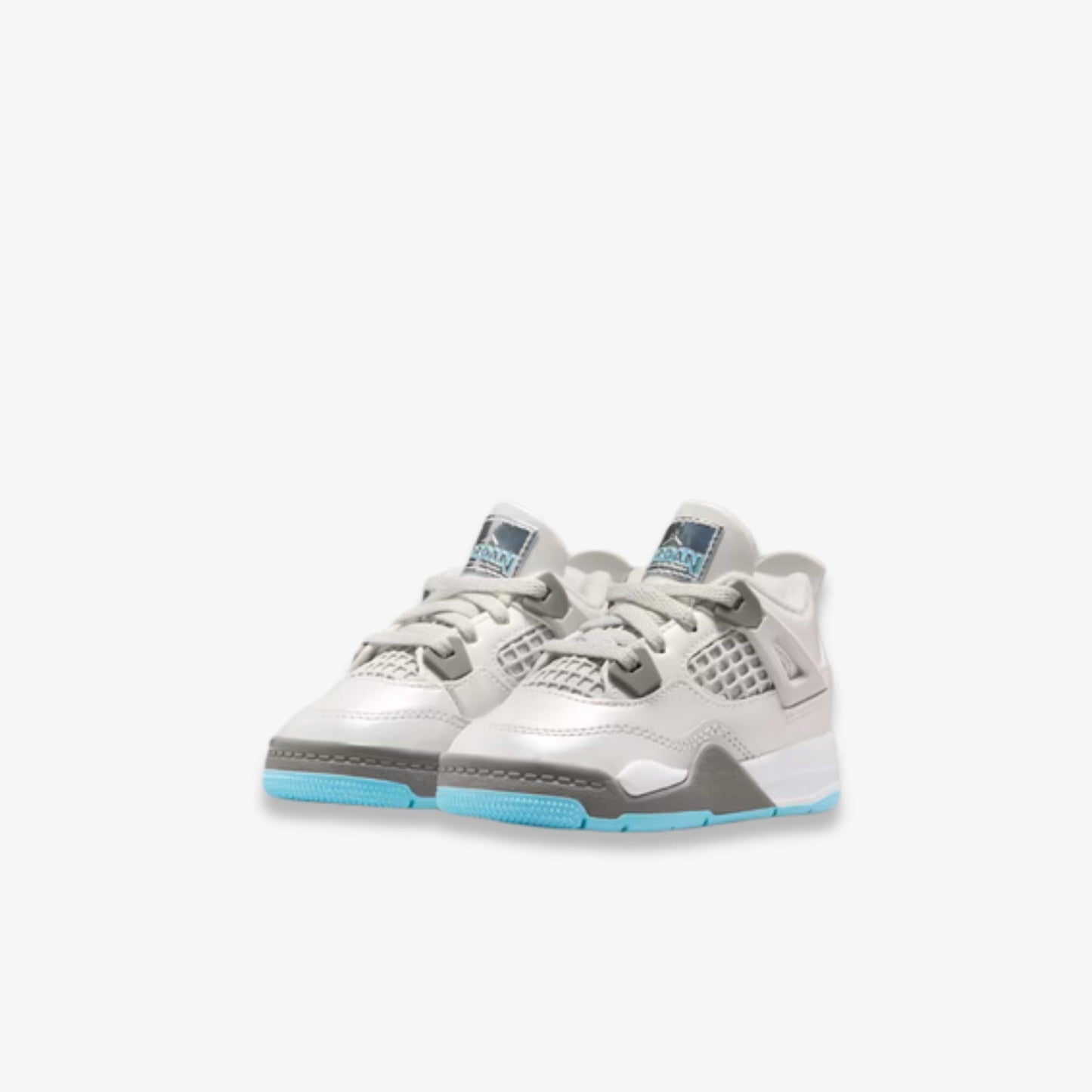 Air Jordan 4 Retro 'Photon Dust' (2025) (TD) [HV4759-014] Athletic Basketball Sports Sneakers in Photon Dust / Flat Pewter - White - Blue Chill for Unisex Baby Infant Toddler - AVBL MRKT (1)