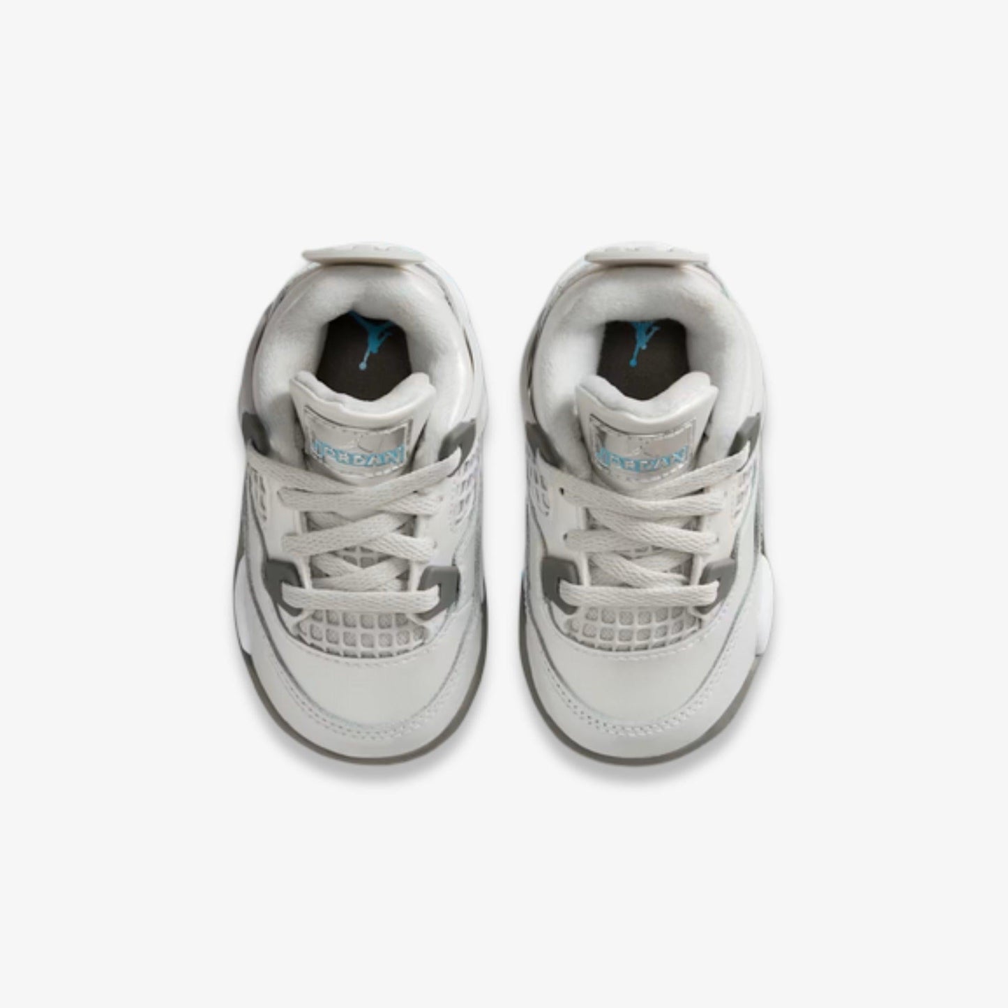 Air Jordan 4 Retro 'Photon Dust' (2025) (TD) [HV4759-014] Athletic Basketball Sports Sneakers in Photon Dust / Flat Pewter - White - Blue Chill for Unisex Baby Infant Toddler - AVBL MRKT (5)