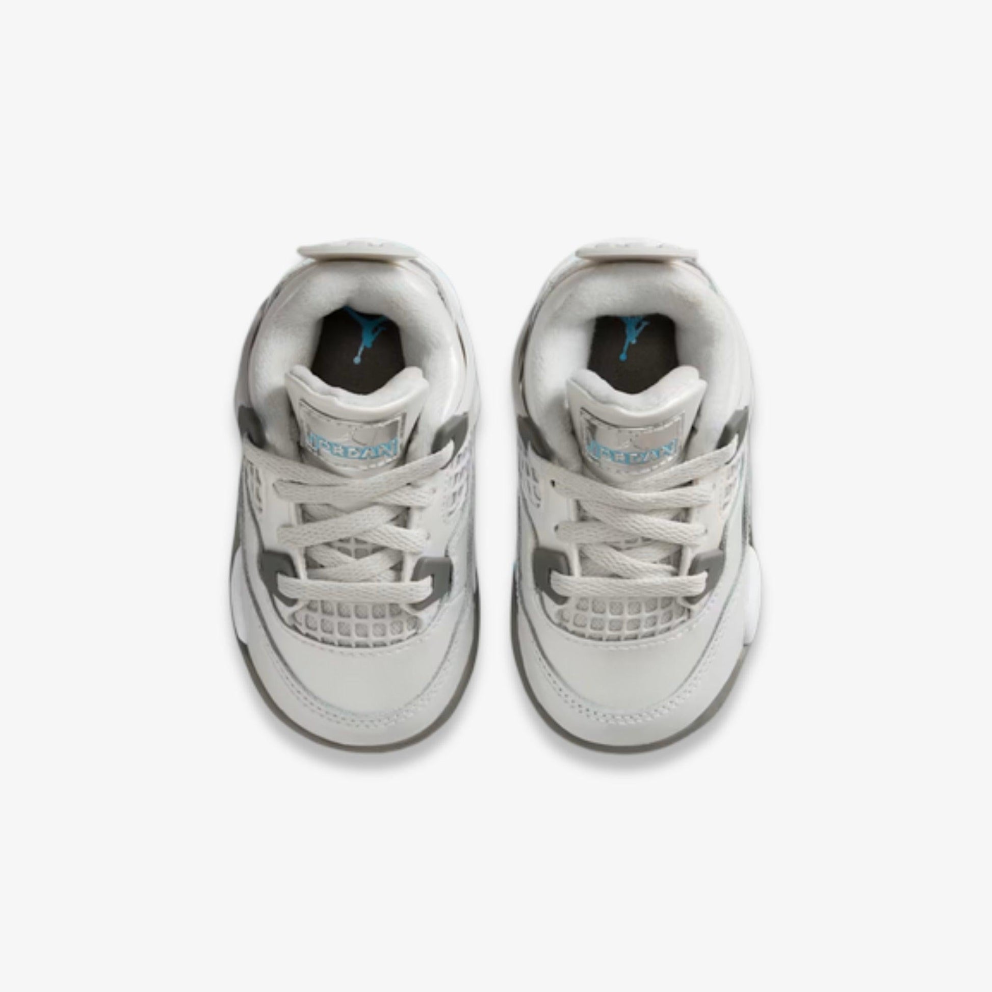 Air Jordan 4 Retro 'Photon Dust' (2025) (TD) [HV4759-014] Athletic Basketball Sports Sneakers in Photon Dust / Flat Pewter - White - Blue Chill for Unisex Baby Infant Toddler - AVBL MRKT (5)