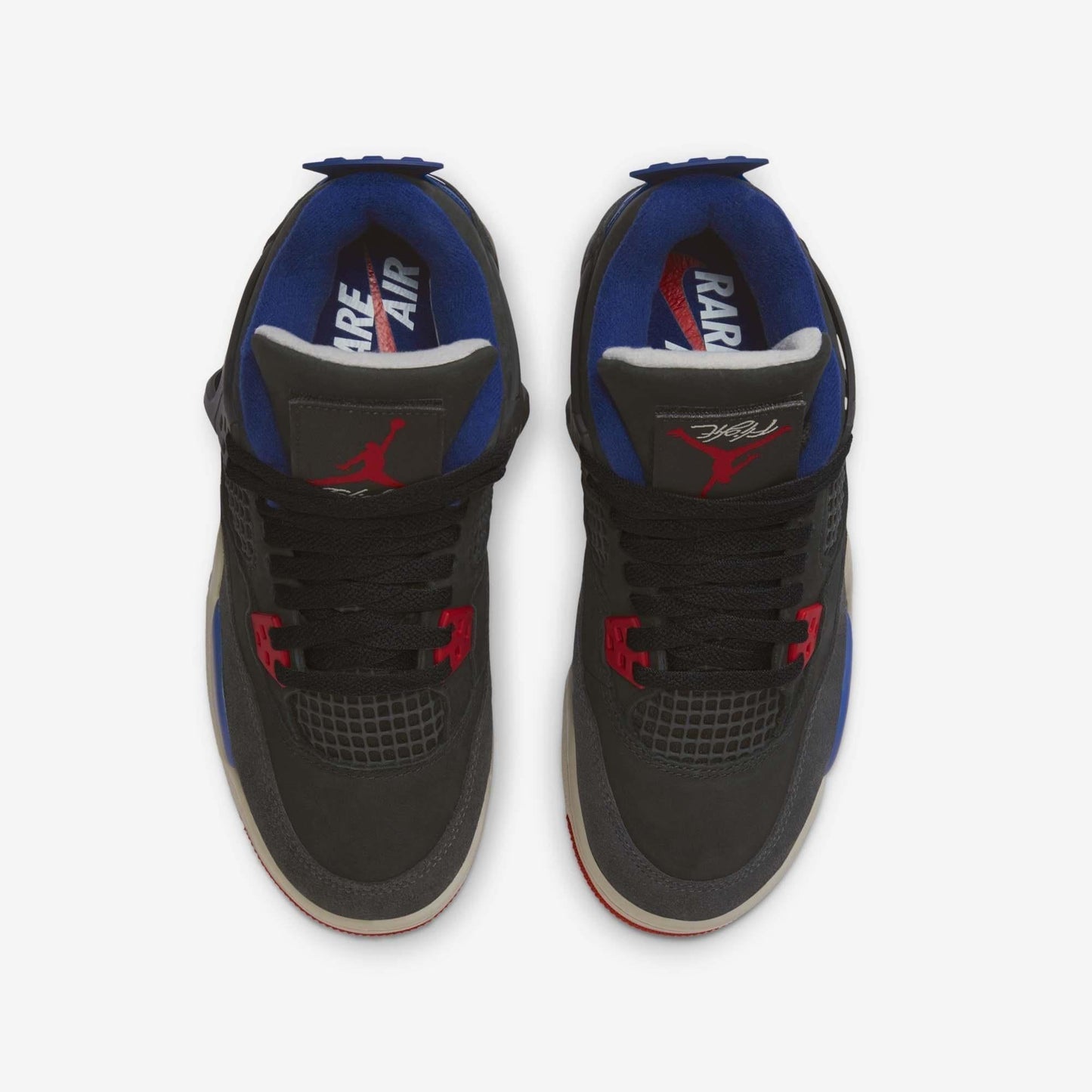 Air Jordan 4 Retro 'Rare Air' (2025) (GS) [IB4171-003] Athletic Basketball Sports Sneakers in Black / Fire Red - Deep Royal Blue for Unisex Youth Kids Junior Boys Girls - AVBL MRKT (5)