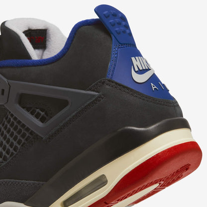 Air Jordan 4 Retro 'Rare Air' (2025) (GS) [IB4171-003] Athletic Basketball Sports Sneakers in Black / Fire Red - Deep Royal Blue for Unisex Youth Kids Junior Boys Girls - AVBL MRKT (8)
