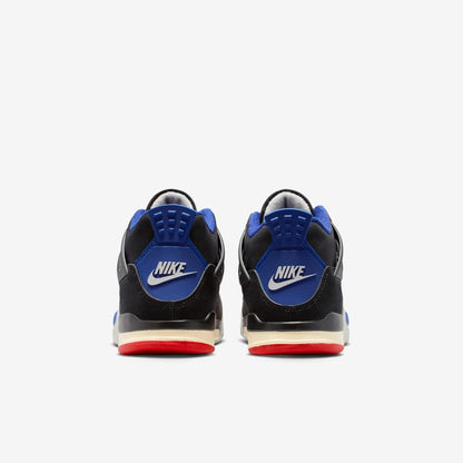 Air Jordan 4 Retro 'Rare Air' (2025) (PS) [IB4388-003] Athletic Basketball Sports Sneakers in Black / Fire Red - Deep Royal Blue for Unisex Little Kids Pre-School Boys Girls - AVBL MRKT (6)