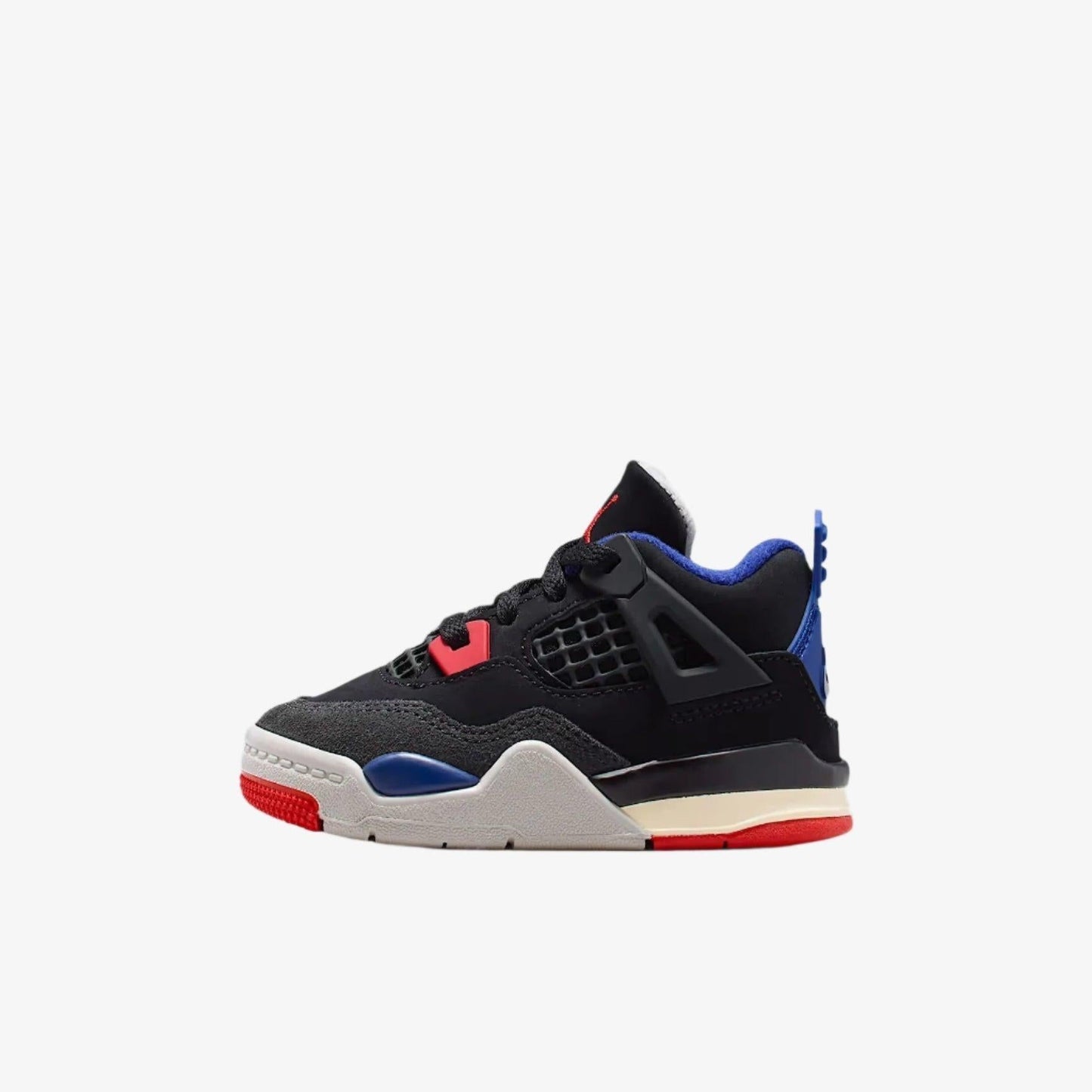 Air Jordan 4 Retro 'Rare Air' (2025) (TD) [IB4387-003] Athletic Basketball Sports Sneakers in Black / Fire Red - Deep Royal Blue for Unisex Baby Infant Toddler - AVBL MRKT (2)