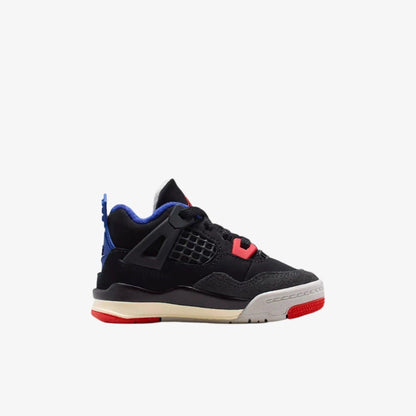 Air Jordan 4 Retro 'Rare Air' (2025) (TD) [IB4387-003] Athletic Basketball Sports Sneakers in Black / Fire Red - Deep Royal Blue for Unisex Baby Infant Toddler - AVBL MRKT (4)