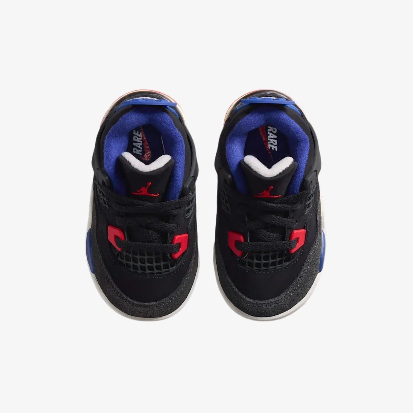 Air Jordan 4 Retro 'Rare Air' (2025) (TD) [IB4387-003] Athletic Basketball Sports Sneakers in Black / Fire Red - Deep Royal Blue for Unisex Baby Infant Toddler - AVBL MRKT (5)