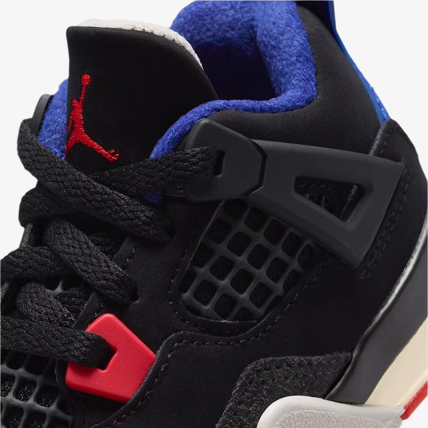 Air Jordan 4 Retro 'Rare Air' (2025) (TD) [IB4387-003] Athletic Basketball Sports Sneakers in Black / Fire Red - Deep Royal Blue for Unisex Baby Infant Toddler - AVBL MRKT (7)
