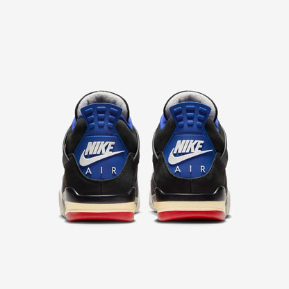 Air Jordan 4 Retro 'Rare Air - Gold Lettering' (2025) [FV5029-003-GL] Athletic Basketball Sports Sneakers in Black / Fire Red - Deep Royal Blue for Unisex Adult Mens - AVBL MRKT (6)