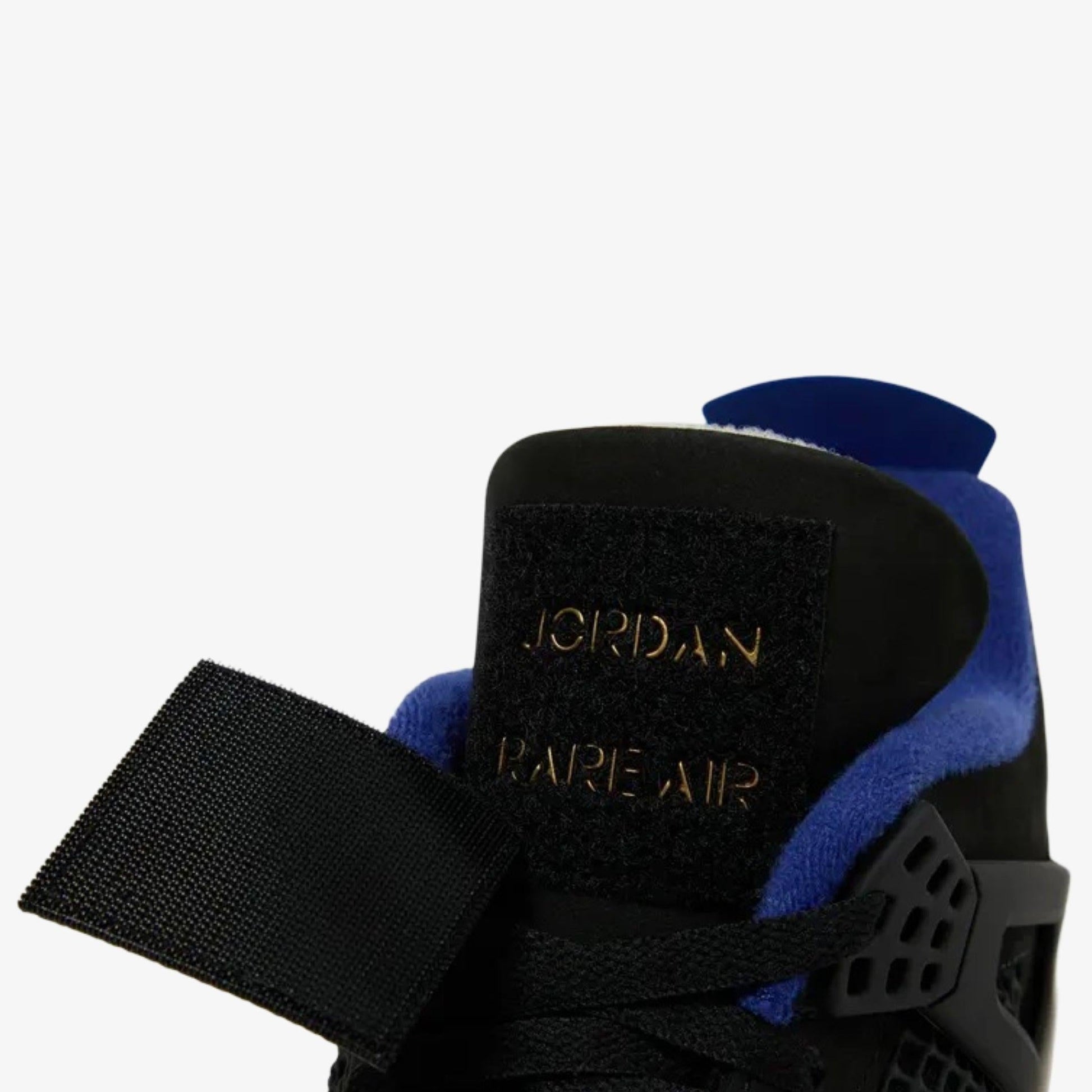 Air Jordan 4 Retro 'Rare Air - Gold Lettering' (2025) [FV5029-003-GL] Athletic Basketball Sports Sneakers in Black / Fire Red - Deep Royal Blue for Unisex Adult Mens - AVBL MRKT (9)