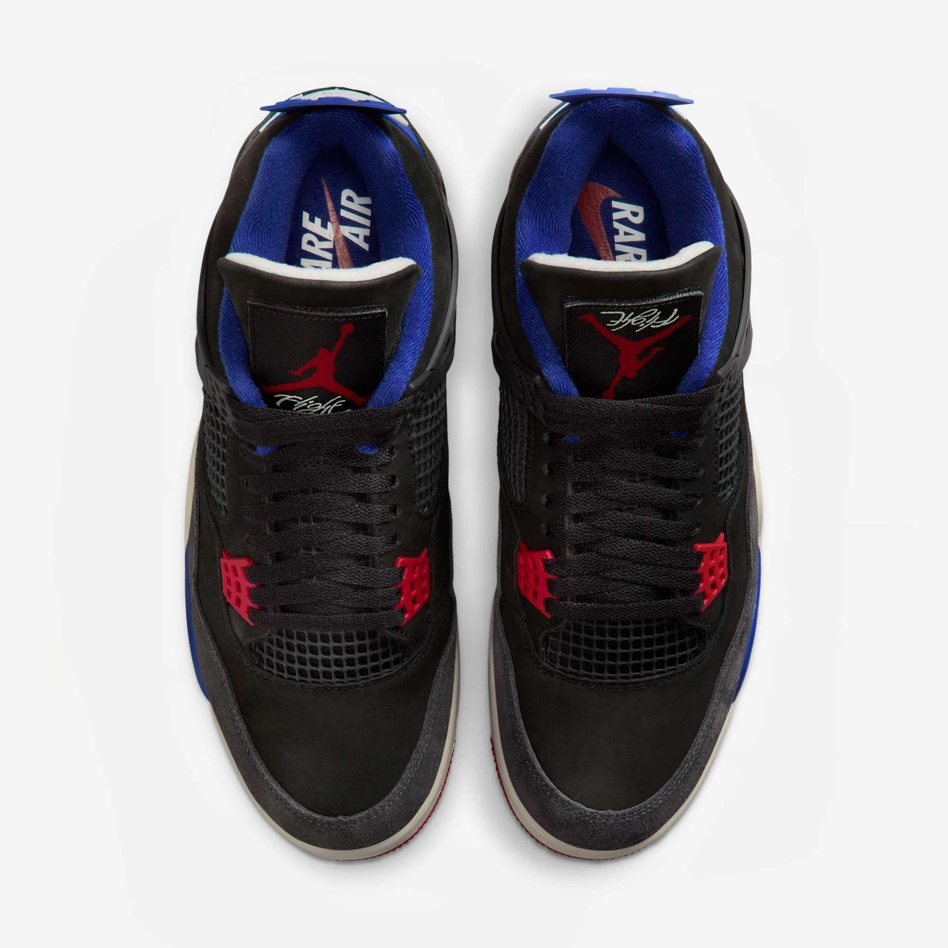 Air Jordan 4 Retro 'Rare Air - White Lettering' (2025) [FV5029-003-WL] Athletic Basketball Sports Sneakers in Black / Fire Red - Deep Royal Blue for Unisex Adult Mens - AVBL MRKT (5)