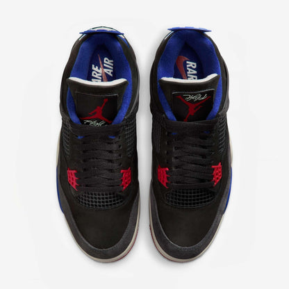 Air Jordan 4 Retro 'Rare Air - White Lettering' (2025) [FV5029-003-WL] Athletic Basketball Sports Sneakers in Black / Fire Red - Deep Royal Blue for Unisex Adult Mens - AVBL MRKT (5)