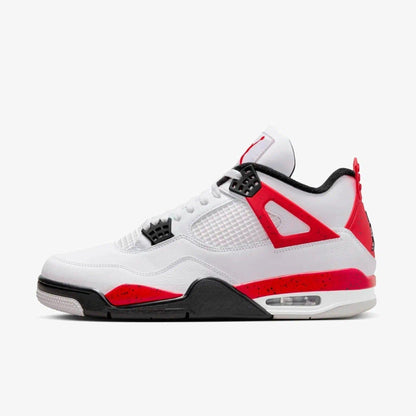 Air Jordan 4 Retro 'Red Cement' (2023) [DH6927-161] Athletic Basketball Sports Sneakers in White / Fire Red - Black for Unisex Adult Mens - AVBL MRKT (2)