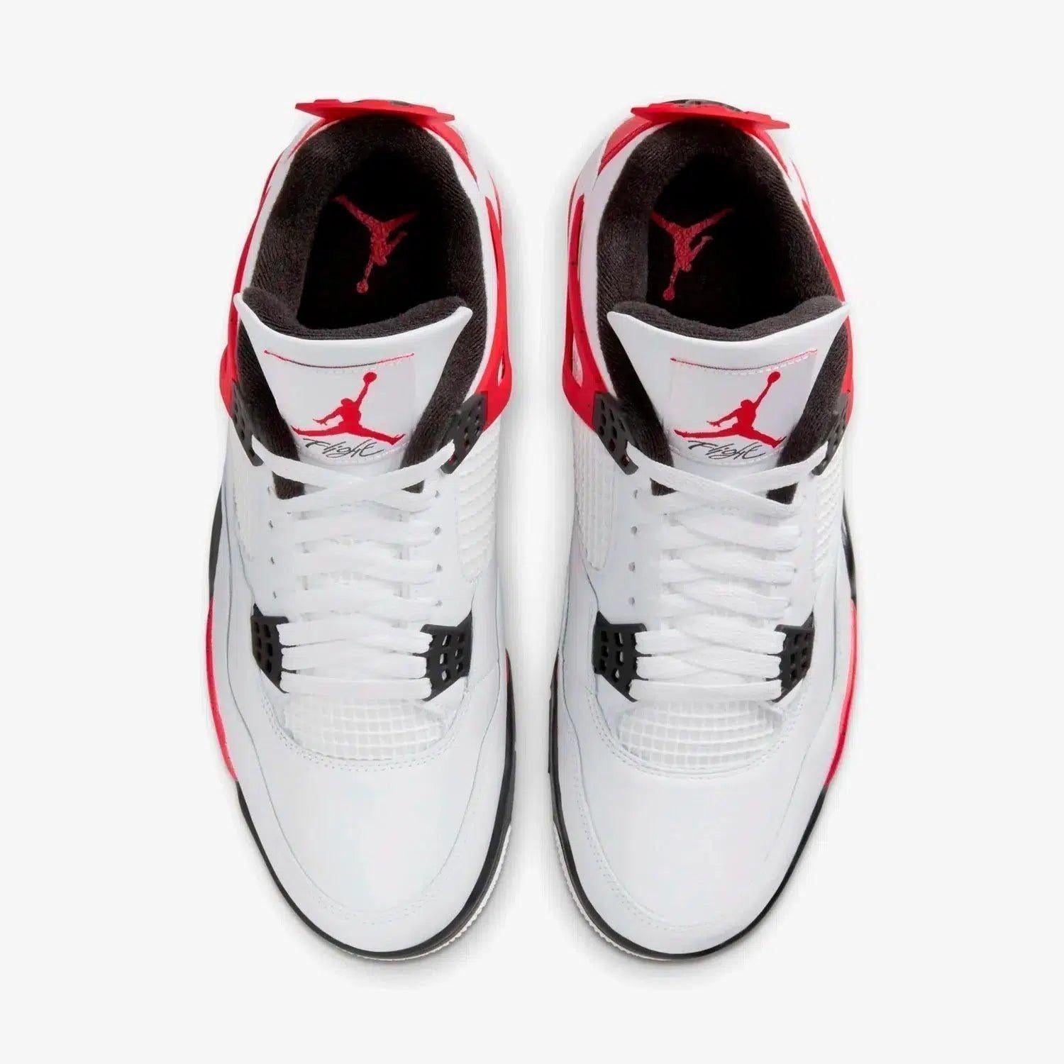 Air Jordan 4 Retro 'Red Cement' (2023) [DH6927-161] Athletic Basketball Sports Sneakers in White / Fire Red - Black for Unisex Adult Mens - AVBL MRKT (5)