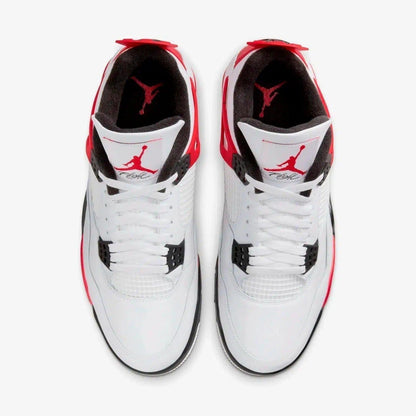 Air Jordan 4 Retro 'Red Cement' (2023) [DH6927-161] Athletic Basketball Sports Sneakers in White / Fire Red - Black for Unisex Adult Mens - AVBL MRKT (5)