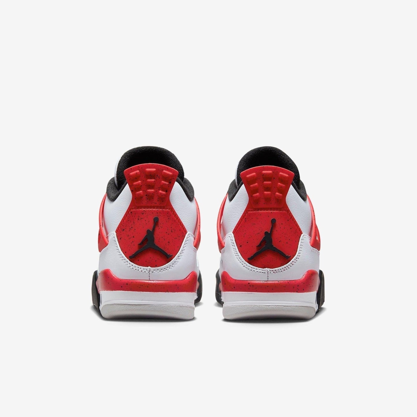 Air Jordan 4 Retro 'Red Cement' (2023) (GS) [408452-161] Athletic Basketball Sports Sneakers in White / Fire Red - Black for Unisex Youth Kids Junior Boys Girls - AVBL MRKT (6)
