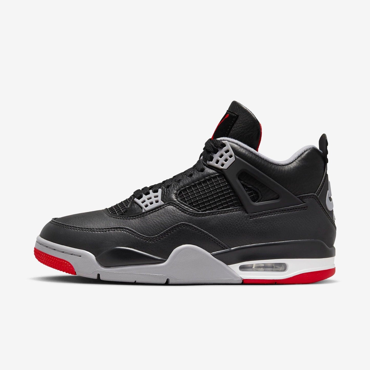 Air Jordan 4 Retro 'Reimagined Bred' (2024) [FV5029-006] Athletic Basketball Sports Sneakers in Black / Fire Red - Cement Grey for Unisex Adult Mens - AVBL MRKT (2)