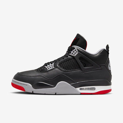 Air Jordan 4 Retro 'Reimagined Bred' (2024) [FV5029-006] Athletic Basketball Sports Sneakers in Black / Fire Red - Cement Grey for Unisex Adult Mens - AVBL MRKT (2)