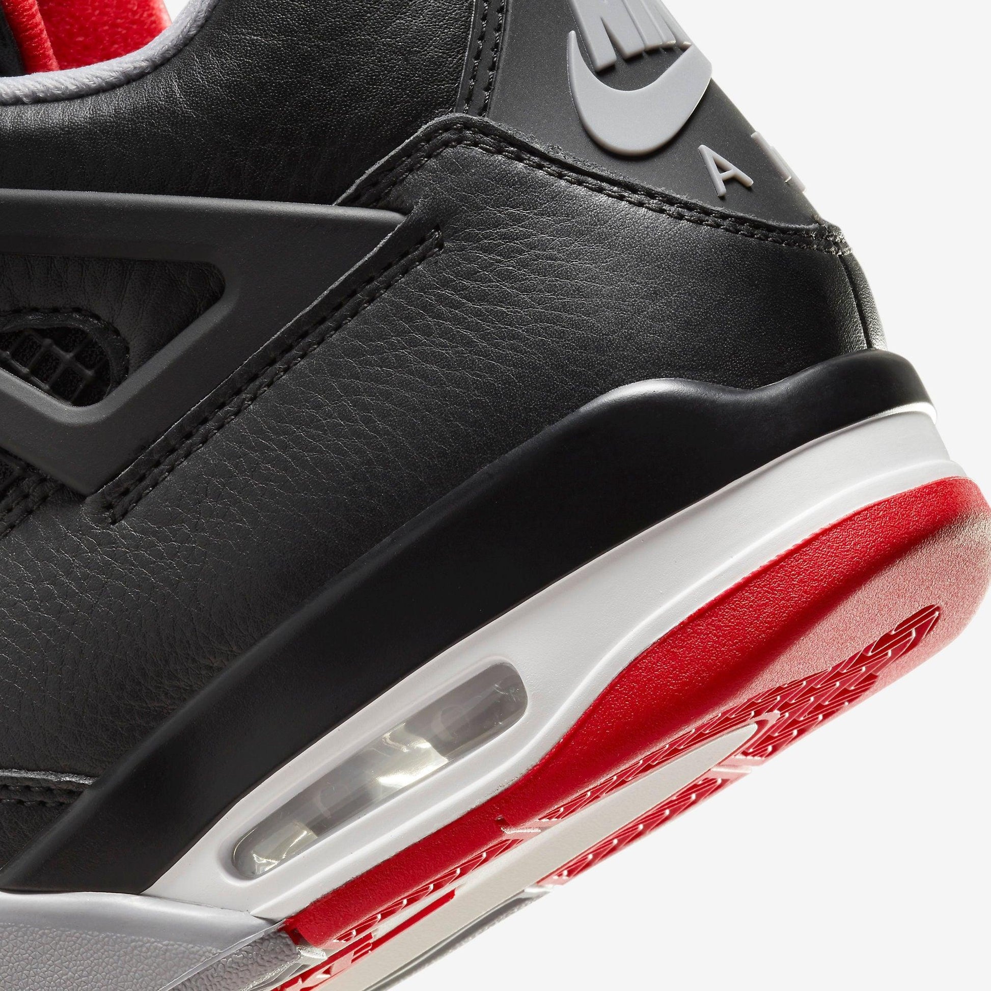 Air Jordan 4 Retro 'Reimagined Bred' (2024) [FV5029-006] Athletic Basketball Sports Sneakers in Black / Fire Red - Cement Grey for Unisex Adult Mens - AVBL MRKT (8)