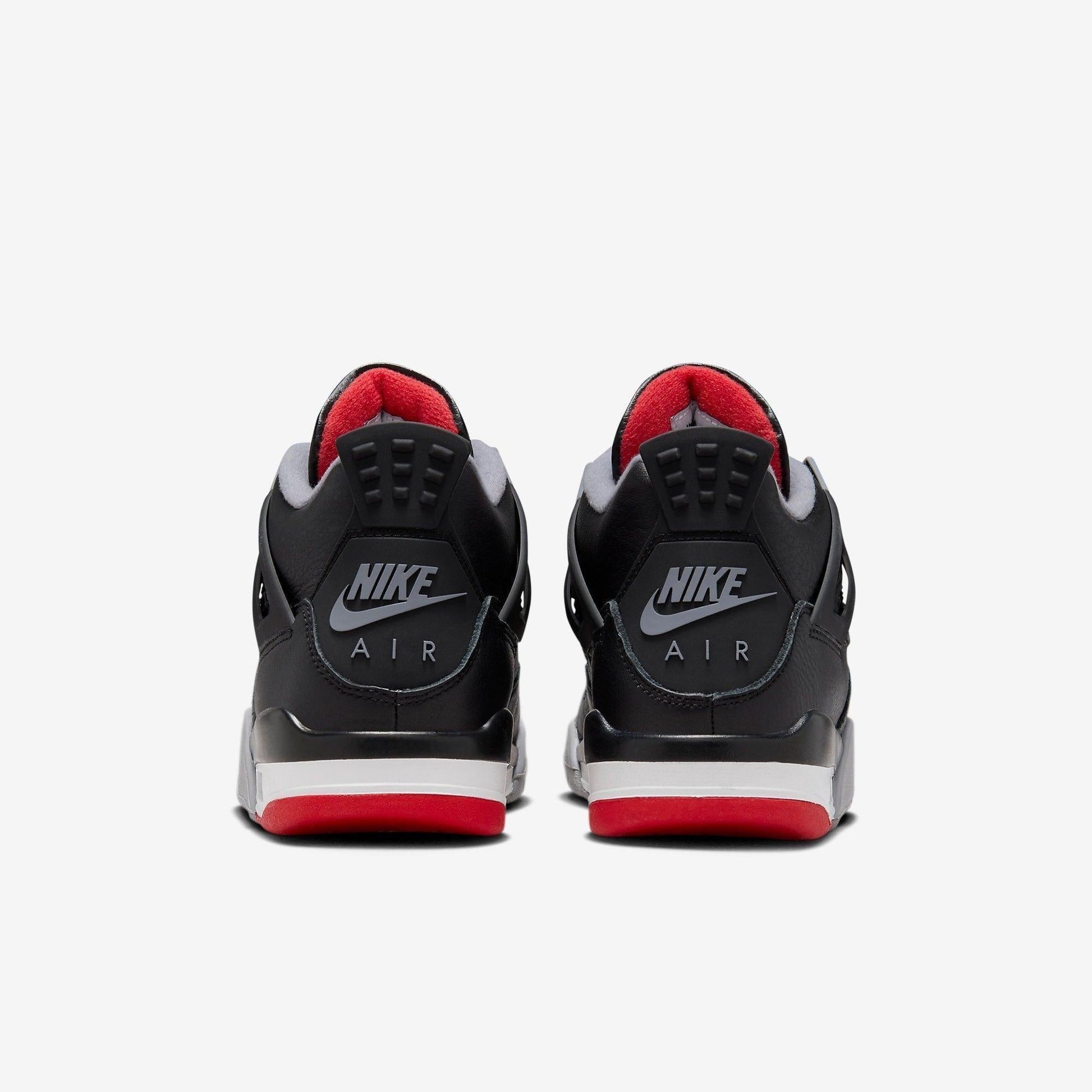 Air Jordan 4 Retro 'Reimagined Bred' (2024) (GS) [FQ8213-006] Athletic Basketball Sports Sneakers in Black / Fire Red - Cement Grey for Unisex Youth Kids Junior Boys Girls - AVBL MRKT (6)