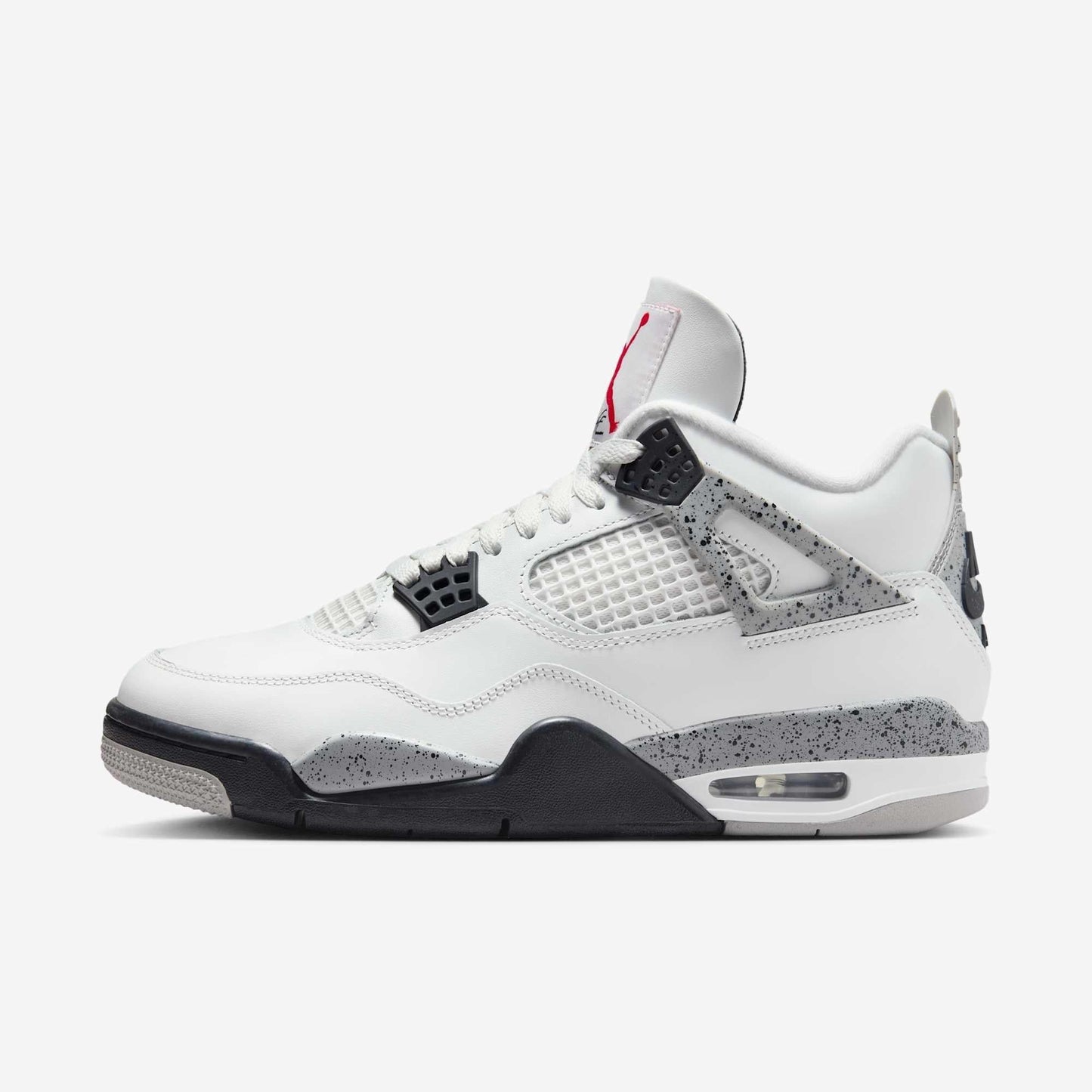 Air Jordan 4 Retro 'Reimagined White Cement' (2025) [FV5029-100] Athletic Basketball Sports Sneakers in Summit White / Fire Red - Tech Grey - Black for Unisex Adult Mens - AVBL MRKT (2)