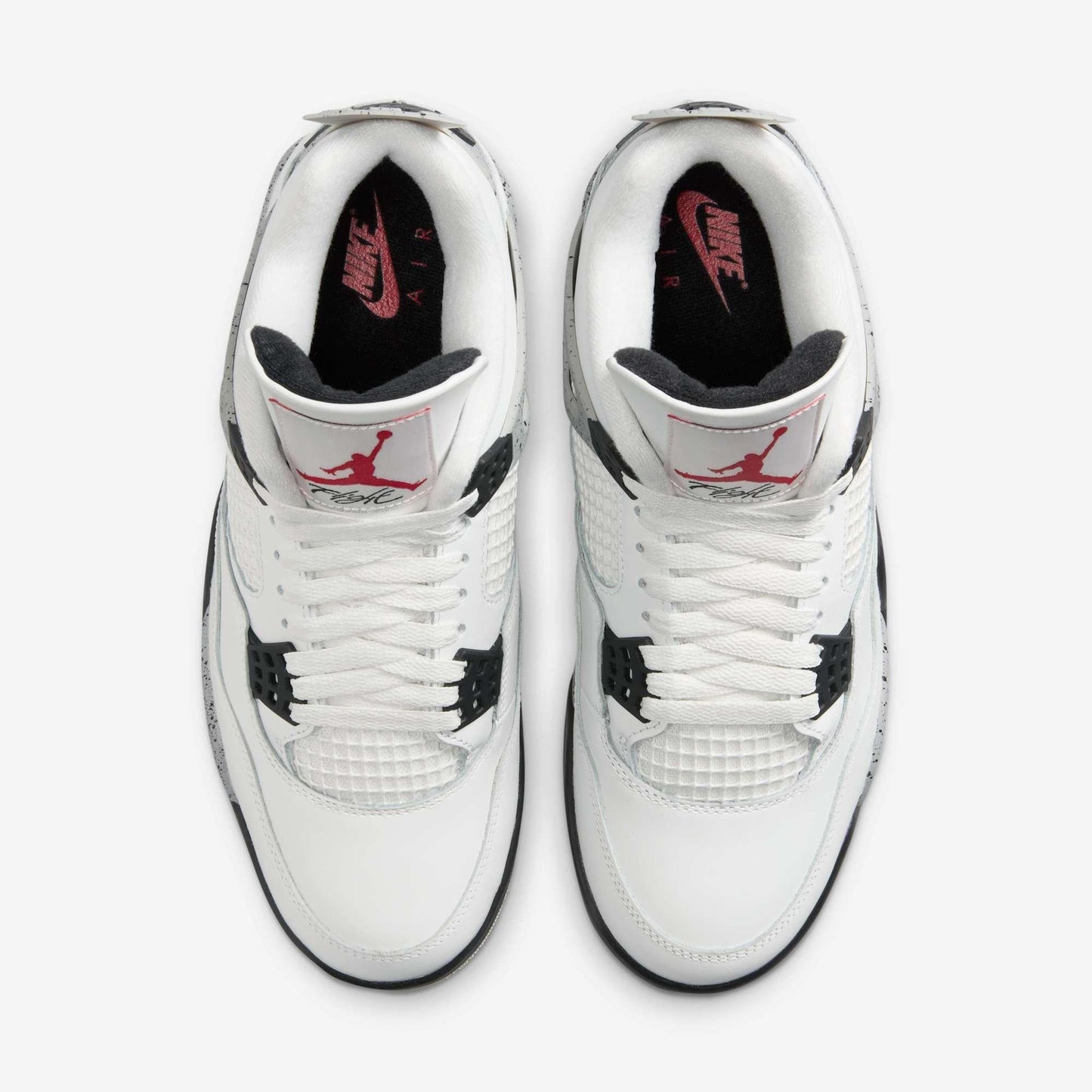 Air Jordan 4 Retro 'Reimagined White Cement' (2025) [FV5029-100] Athletic Basketball Sports Sneakers in Summit White / Fire Red - Tech Grey - Black for Unisex Adult Mens - AVBL MRKT (5)