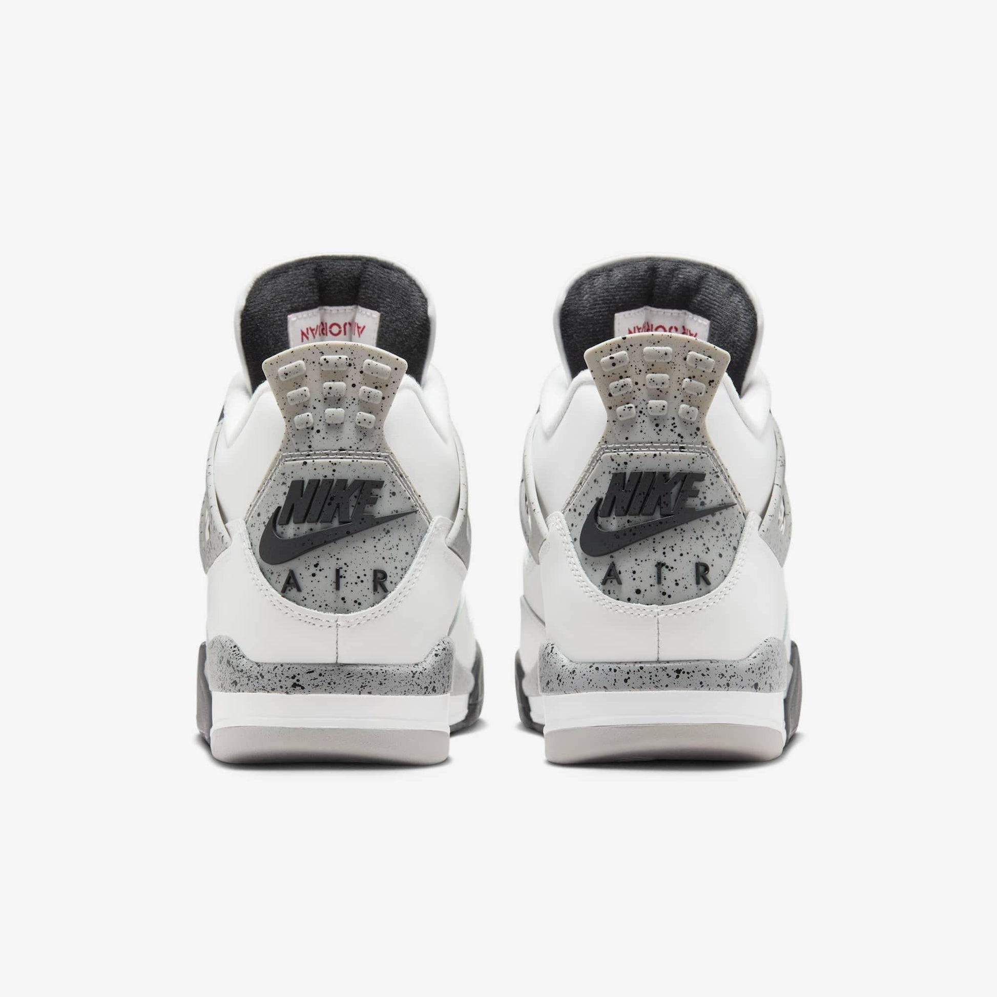 Air Jordan 4 Retro 'Reimagined White Cement' (2025) [FV5029-100] Athletic Basketball Sports Sneakers in Summit White / Fire Red - Tech Grey - Black for Unisex Adult Mens - AVBL MRKT (6)