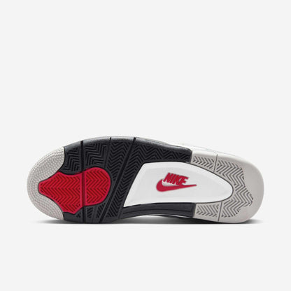 Air Jordan 4 Retro 'Reimagined White Cement' (2025) [FV5029-100] Athletic Basketball Sports Sneakers in Summit White / Fire Red - Tech Grey - Black for Unisex Adult Mens - AVBL MRKT (9)