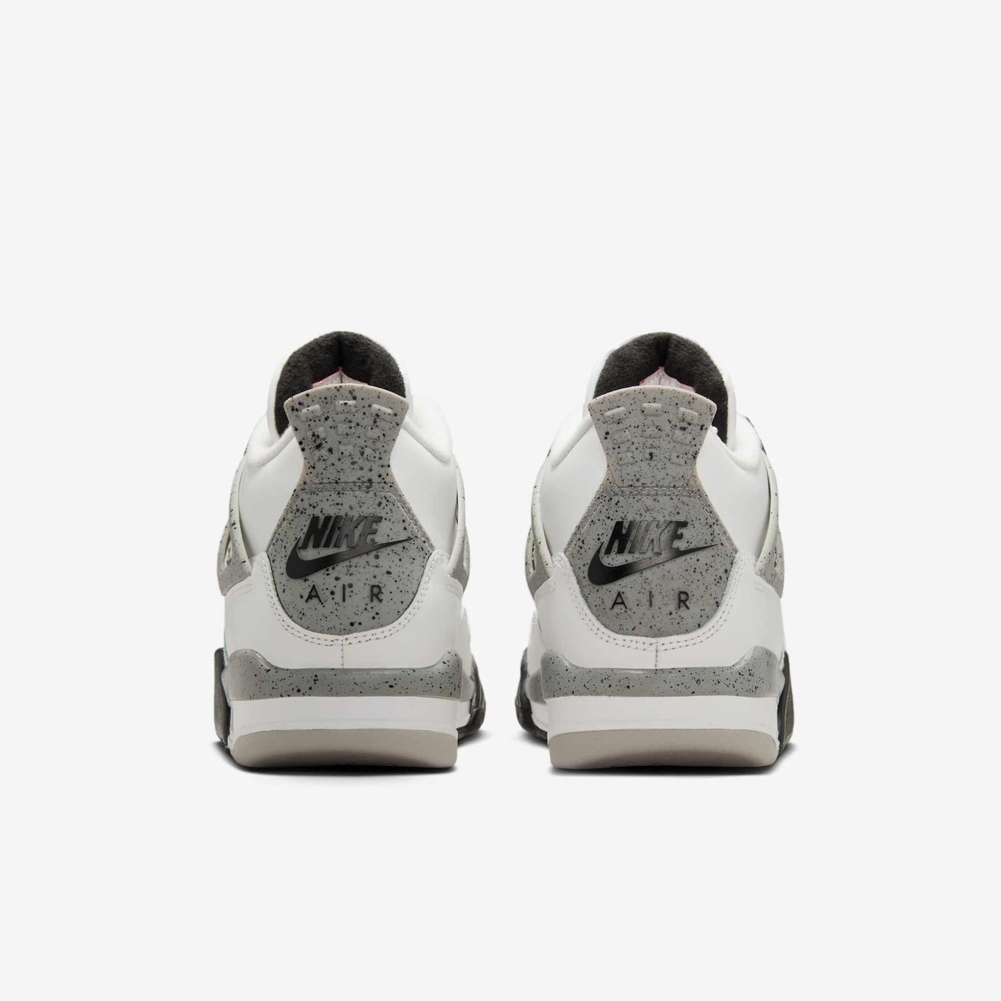 Air Jordan 4 Retro 'Reimagined White Cement' (2025) (GS) [IB4171-100] Athletic Basketball Sports Sneakers in Summit White / Fire Red - Tech Grey - Black for Unisex Youth Kids Junior Boys Girls - AVBL MRKT (6)