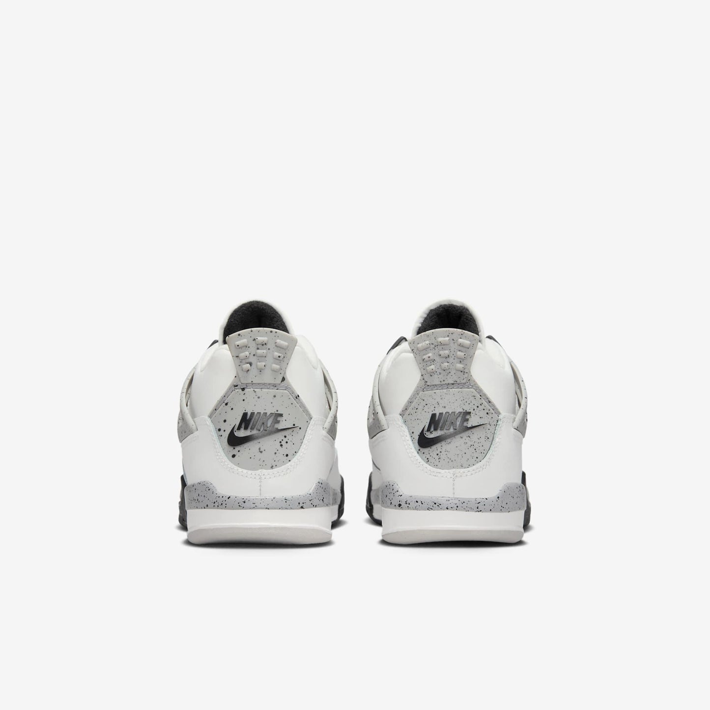 Air Jordan 4 Retro 'Reimagined White Cement' (2025) (PS) [IB4388-100] Athletic Basketball Sports Sneakers in Summit White / Fire Red - Tech Grey - Black for Unisex Little Kids Pre-School Boys Girls - AVBL MRKT (6)