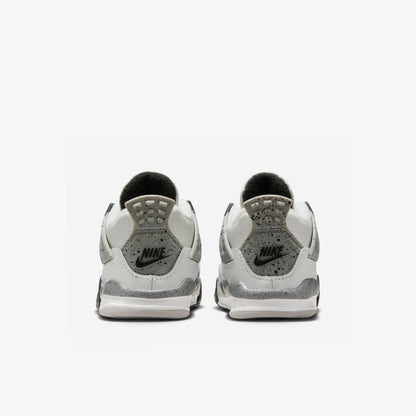 Air Jordan 4 Retro 'Reimagined White Cement' (2025) (TD) [IB4387-100] Athletic Basketball Sports Sneakers in Summit White / Fire Red - Tech Grey - Black for Unisex Baby Infant Toddler - AVBL MRKT (6)