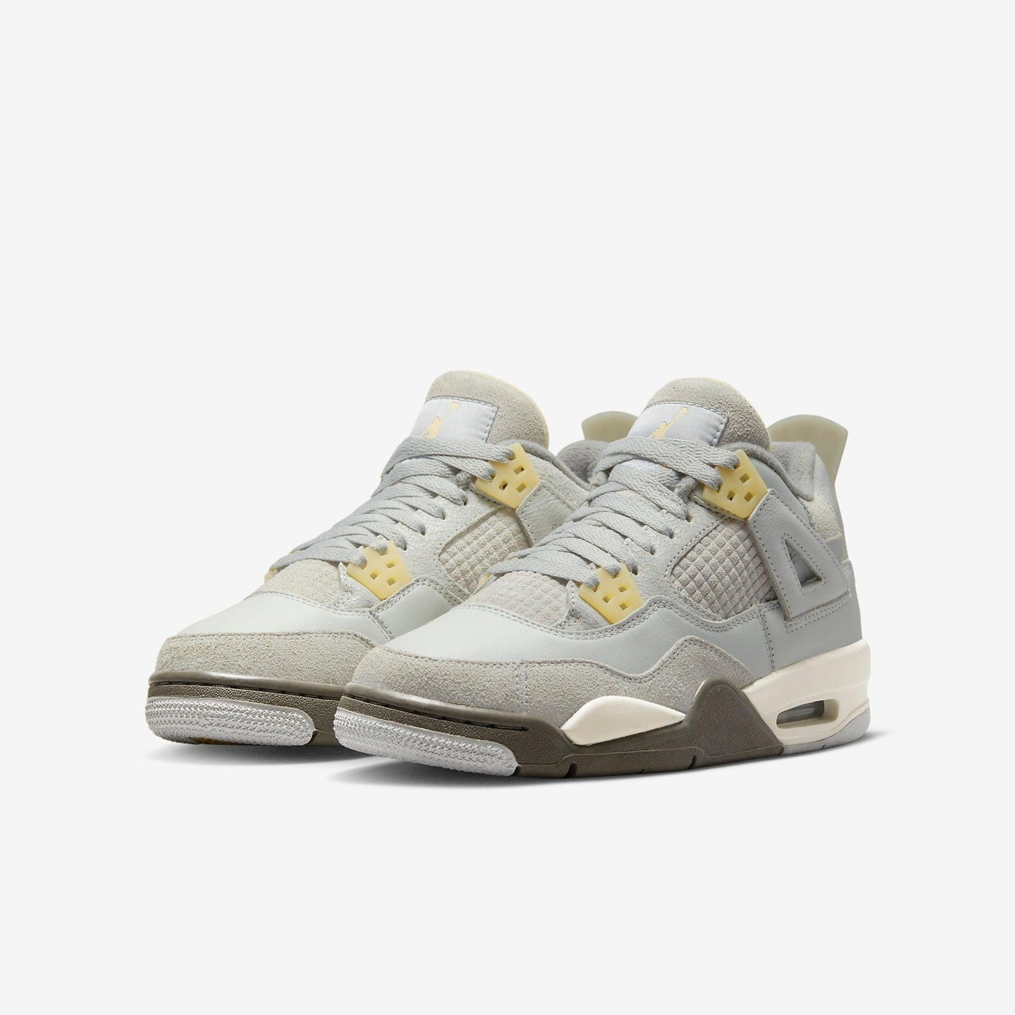 Air Jordan 4 Retro SE 'Craft' (2023) (GS) [DV2262-021] Athletic Basketball Sports Sneakers in Photon Dust / Pale Vanilla for Unisex Youth Kids Junior Boys Girls - AVBL MRKT (1)