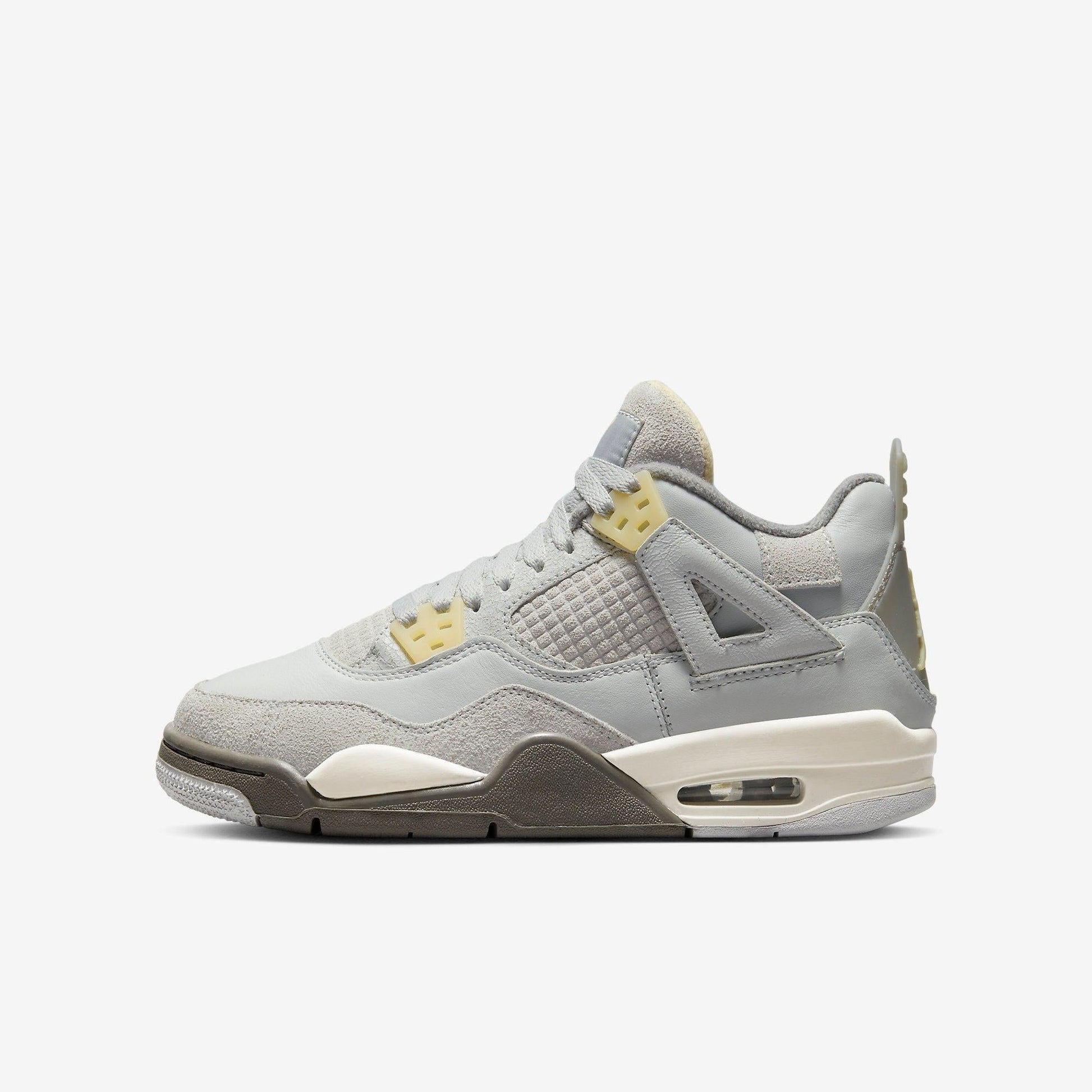 Air Jordan 4 Retro SE 'Craft' (2023) (GS) [DV2262-021] Athletic Basketball Sports Sneakers in Photon Dust / Pale Vanilla for Unisex Youth Kids Junior Boys Girls - AVBL MRKT (2)