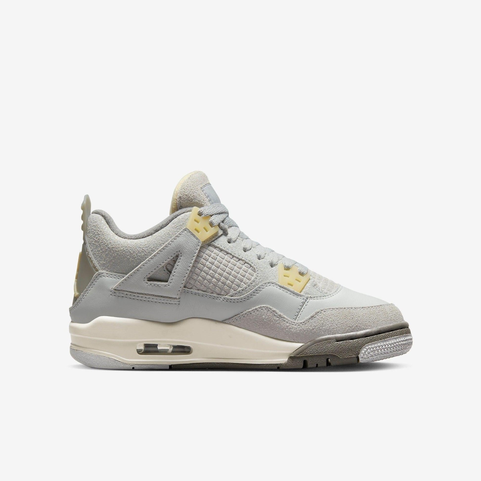 Air Jordan 4 Retro SE 'Craft' (2023) (GS) [DV2262-021] Athletic Basketball Sports Sneakers in Photon Dust / Pale Vanilla for Unisex Youth Kids Junior Boys Girls - AVBL MRKT (4)