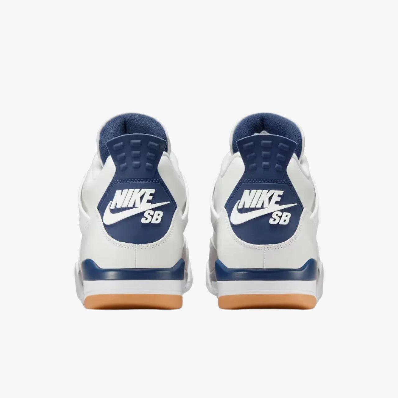 Air Jordan 4 Retro SP x Nike SB 'Navy Blue' (2025) [DR5415-100] Athletic Basketball Sports Sneakers in Summit White / White - Navy for Unisex Adult Mens - AVBL MRKT (6)
