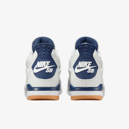 Air Jordan 4 Retro SP x Nike SB 'Navy Blue' (2025) [DR5415-100] Athletic Basketball Sports Sneakers in Summit White / White - Navy for Unisex Adult Mens - AVBL MRKT (6)