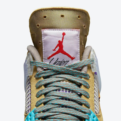 Air Jordan 4 Retro SP x Union LA 'Desert Moss' (2021) [DJ5718-300] Athletic Basketball Sports Sneakers in Desert Moss / Turquoise Blue - Purple - Sail for Unisex Adult Mens - AVBL MRKT (10)