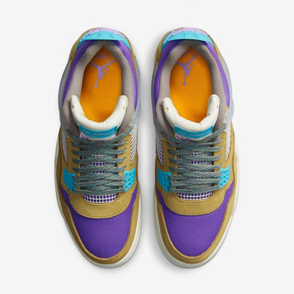 Air Jordan 4 Retro SP x Union LA 'Desert Moss' (2021) [DJ5718-300] Athletic Basketball Sports Sneakers in Desert Moss / Turquoise Blue - Purple - Sail for Unisex Adult Mens - AVBL MRKT (5)