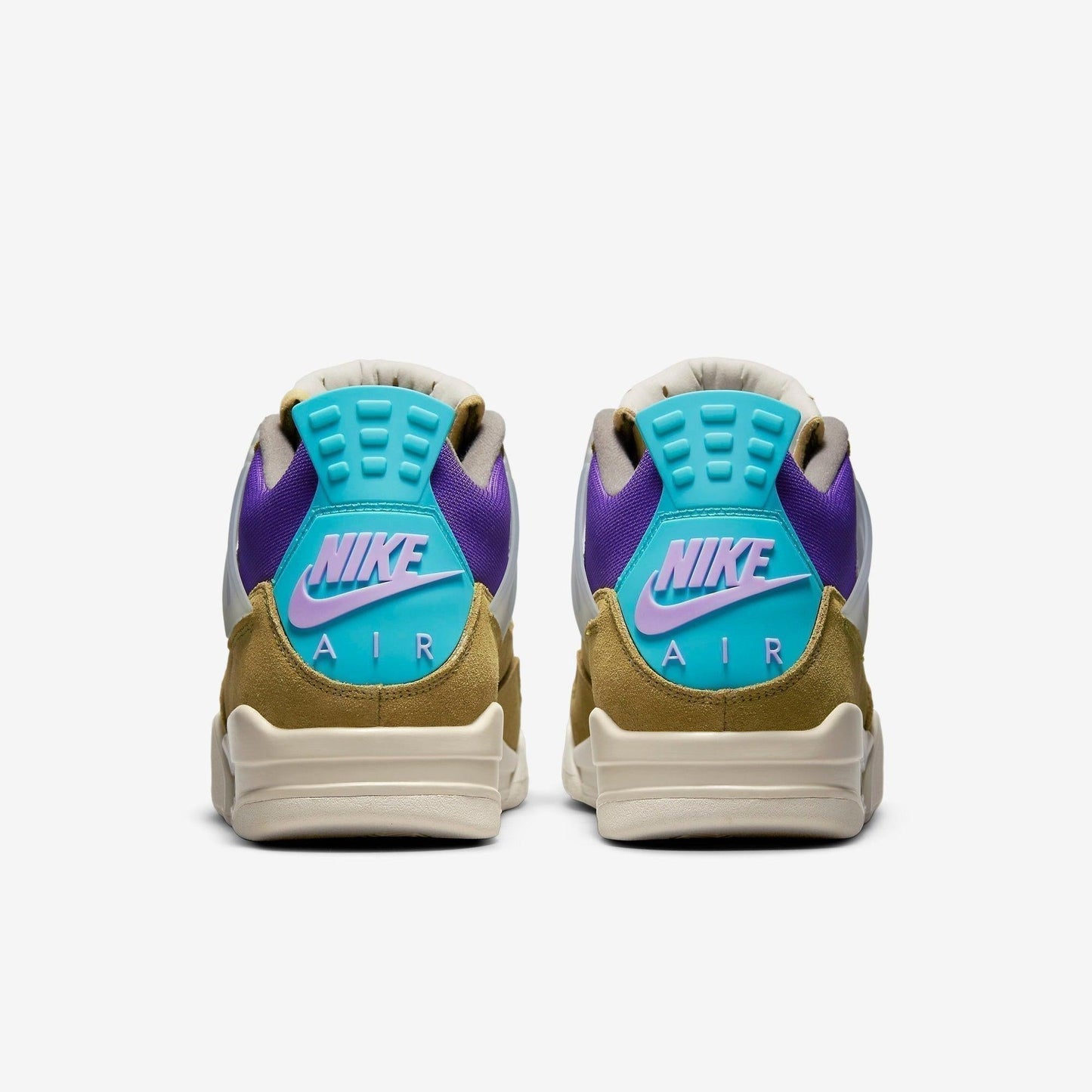 Air Jordan 4 Retro SP x Union LA 'Desert Moss' (2021) [DJ5718-300] Athletic Basketball Sports Sneakers in Desert Moss / Turquoise Blue - Purple - Sail for Unisex Adult Mens - AVBL MRKT (6)