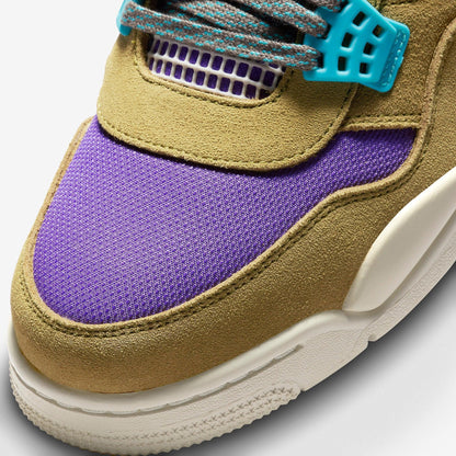 Air Jordan 4 Retro SP x Union LA 'Desert Moss' (2021) [DJ5718-300] Athletic Basketball Sports Sneakers in Desert Moss / Turquoise Blue - Purple - Sail for Unisex Adult Mens - AVBL MRKT (7)