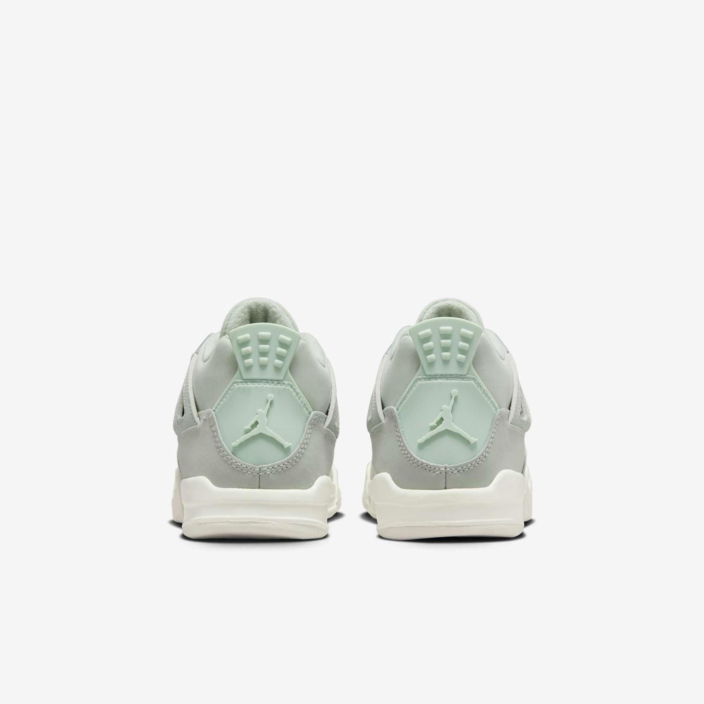Air Jordan 4 Retro 'Seafoam / Abundance' (2025) (PS) [HV4385-003] Athletic Basketball Sports Sneakers in Seafoam / Sail - Metallic Silver for Unisex Little Kids Pre-School Boys Girls - AVBL MRKT (6)