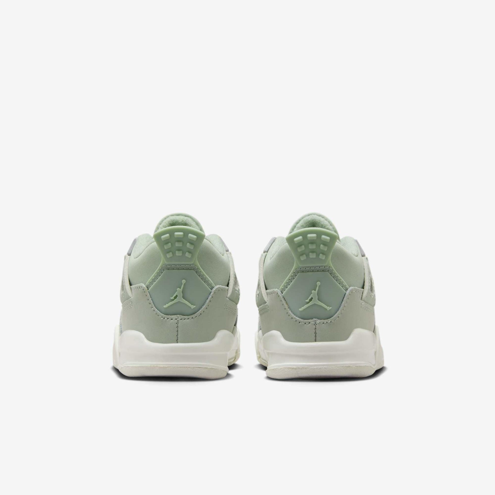 Air Jordan 4 Retro 'Seafoam / Abundance' (2025) (TD) [HV4384-003] Athletic Basketball Sports Sneakers in Seafoam / Sail - Metallic Silver for Unisex Baby Infant Toddler - AVBL MRKT (6)